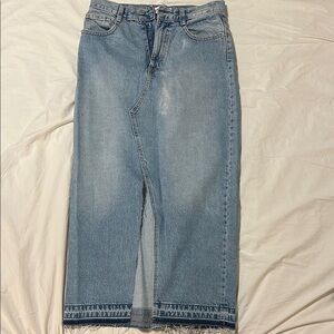 Zara Blue Denim Skirt